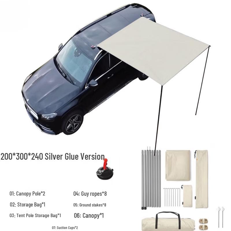 ZISIZ Car Side Awning Tent