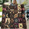 Vintage Moon Witch Gift Blanket, a Soft And Skin-Friendly Multifunctional Comfort Blanket Suitable for Sofas, Beds, Offices, Travel, And Camping - an 
