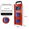 Compact Industrial Power Strip with RCD and Display for Construction Sites