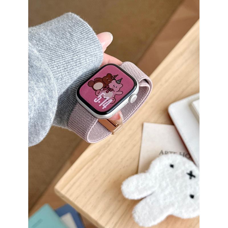 Compatible Nylon & Metal Magnetic Buckle Band for Apple Watch Series 11 & iWatch 10th Gen 9876E