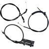 3 stk Sentrum + Bakre + Front Panseråpner Bowdenkabelsett for BMW 7-serie E65 E66