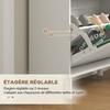 Shoe Cabinet 24 Pairs Narrow Shoe Cupboard With 3 Flip Drawers Adjustable Shelves White