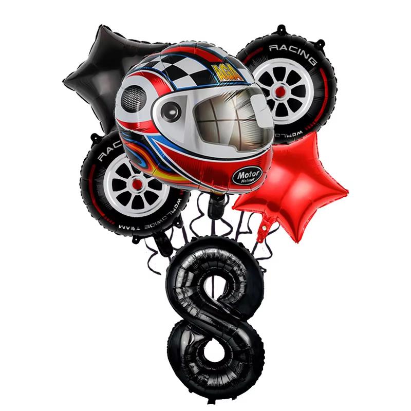 Motorcycle Birthday Party Decoration Motocross Race Tableware Cup Plate Balloon Tablecloth For Kids Boys Party Favors Gift