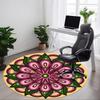 1PC Floral Mandala Design Chair Carpet for Office Non-Slip, Lightweight, Machine Washable Rug for Office, Sleeping, Room - Holiday Decoryy251009083