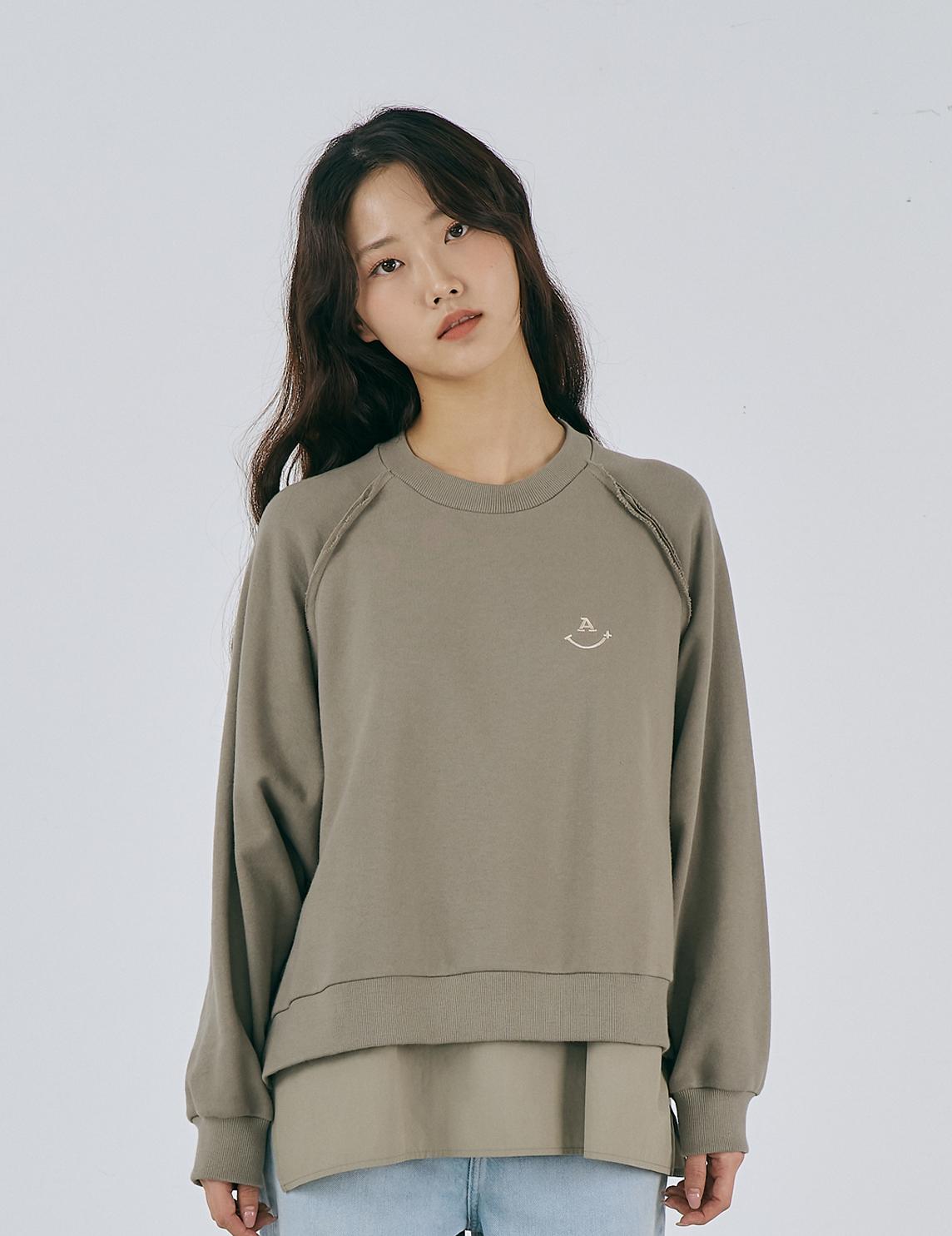 Женская многослойная толстовка Attention Plus Khaki/F