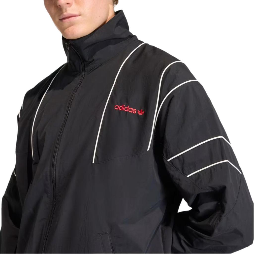 adidas Originals Letter Logo Zipper Long Sleeve Loose Jacket Men Jackets KE0096