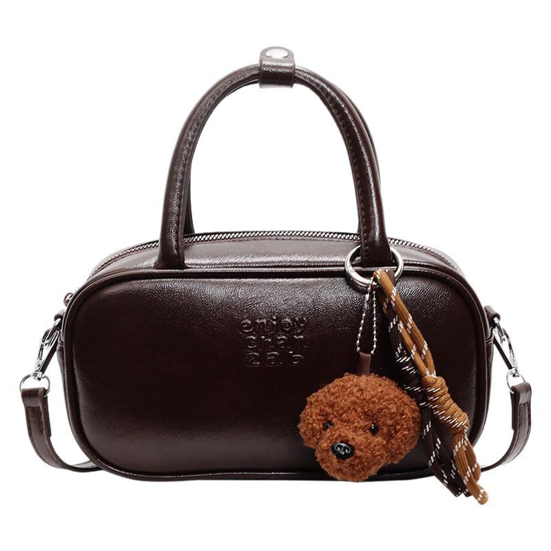 New niche premium shoulder bag ladies college style business retro matte versatile commuter handbag