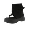 Fashion 7 Cm Platform Flip Flops Women Beach Sandals Casual Platform Roman High-top Buckle Strap Thick-soled Vintage Summer Boots