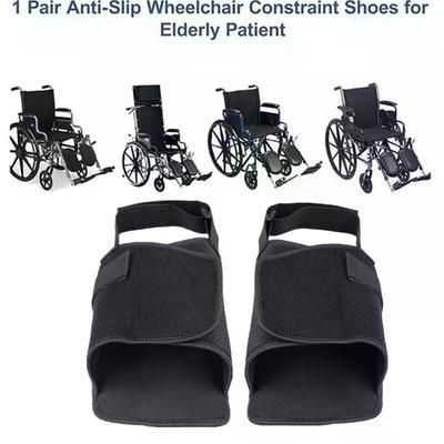 1/2 Pezzi Supporto per Scarpe per Sedia a Rotelle Nero Cinturino Fisso Nero Per Supporto Piedi Anziani Ausili per la Cura Poggiapiedi Sedie a Rotelle