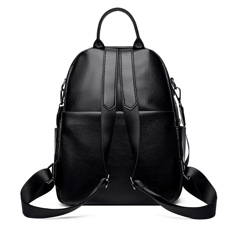 PU Backpack Women's Multi-function Shoulder Bag Large Capacity Travel Commuter Backpack