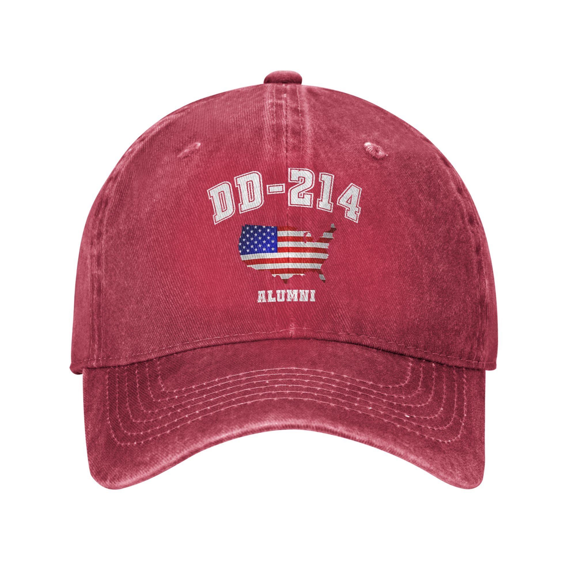 DD Alumni American Flag Us Army Casual Baseball Cap Kpop Rock Hip Hop Hats Summer Adjustable Unisex Adul Cool Baseball Caps One Size