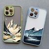 Fog Mountains Landscape Phone Case for iPhone 16 15 14 12 13 Mini 11 Pro Max X XS XR SE2 7 8 Plus Shockproof Back Cover Fundas