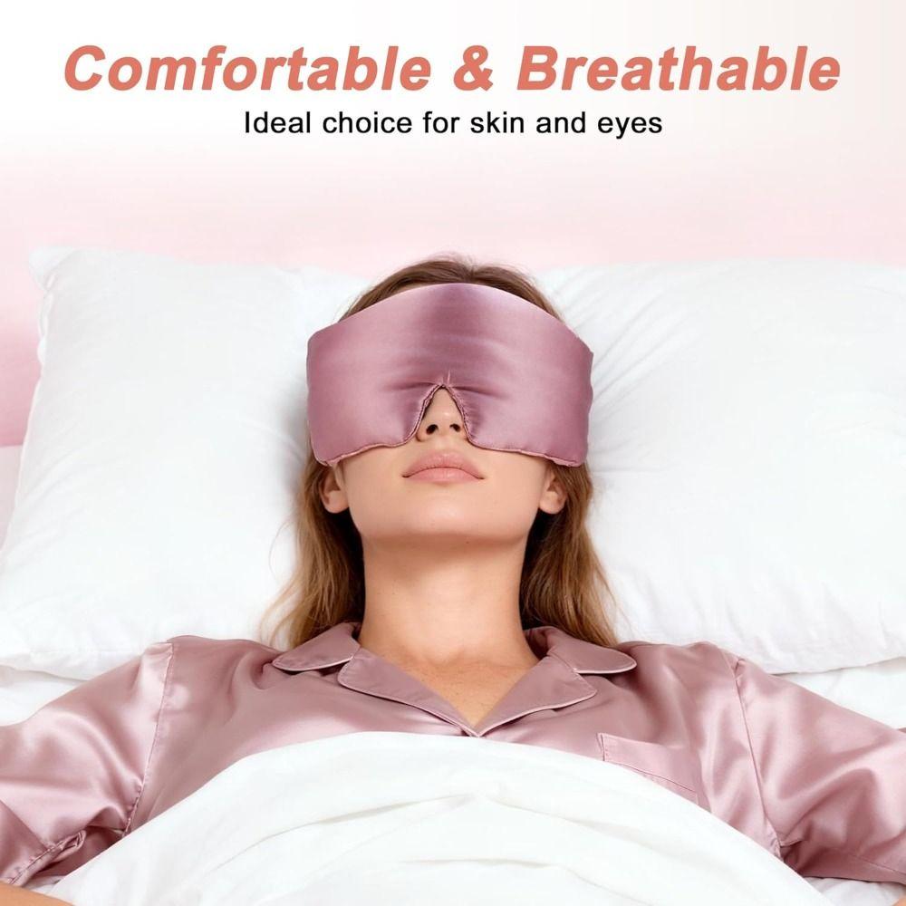 Breathable Mulberry Silk Sleep Mask Adjustable Light Blocking Mask New Sleeping Blindfold Sleeping