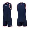 Li Ning CBA Game Training Sports Quick-Dry Breathable Shorts Vest Basketball Suit Set Unisex Sportswear Guangdong-Blue YATU055-3+CBALOGO