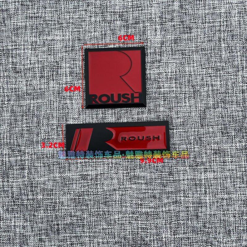 Suitable ROUSH Modified Car Logo Metal Labeling Rear Label Side Label Racing Logo