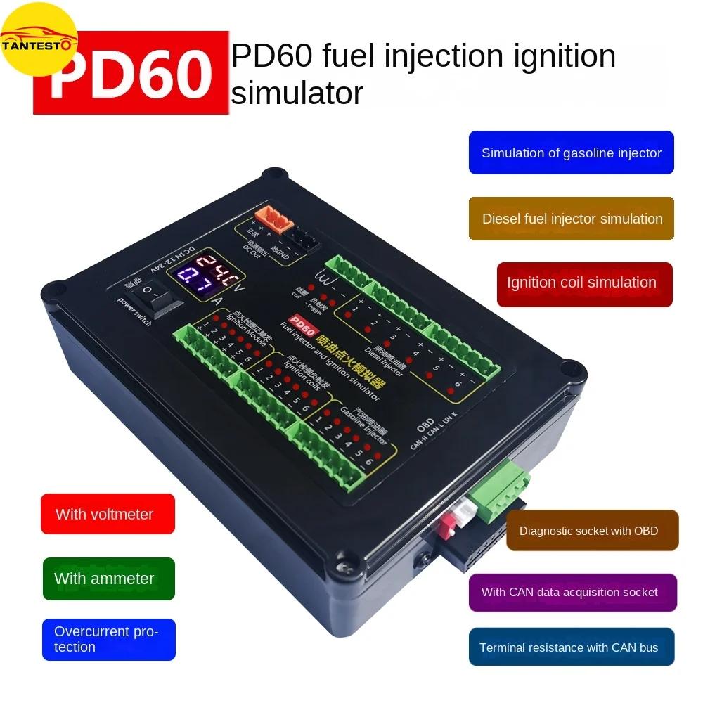 

AM-PD60 Симулятор зажигания топливных форсунок Платформа обслуживания ЭБУ Тестовое оборудование для бензиновых дизельных транспортных средств Компьютерная плата support video guide