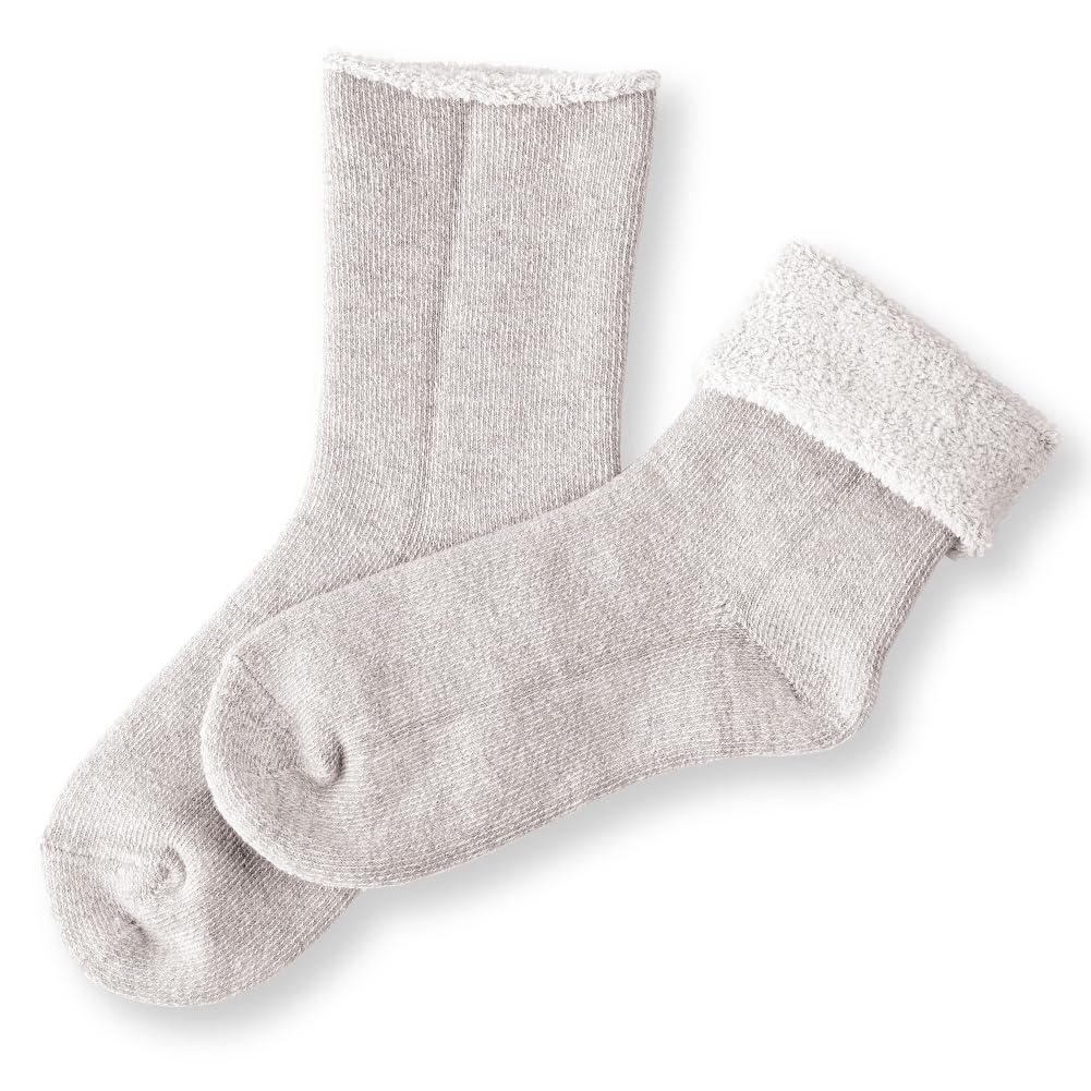 Alphax Room Socks with Terry Gray Women's Lining,