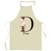 Tablier De Cuisine - Diane Lettre - Coton Résistant - Impression France Durable - Liens Ajustables