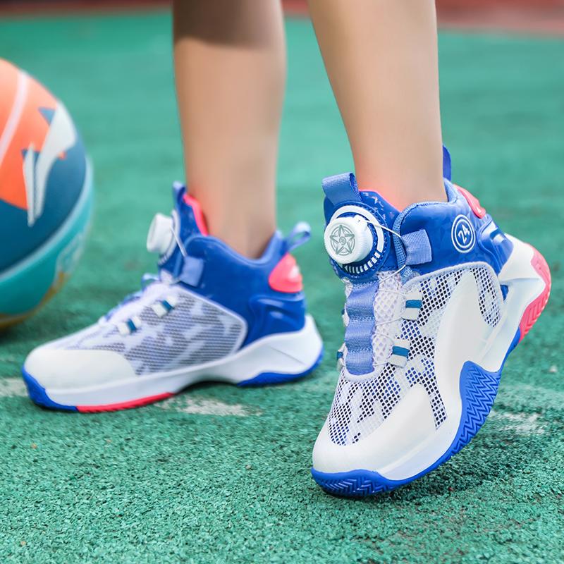 31-42 Kids Lagre Size Convenient and Fashionable Sports and Leisure Shoes High Top Basketball Shoes Sport Shoes
