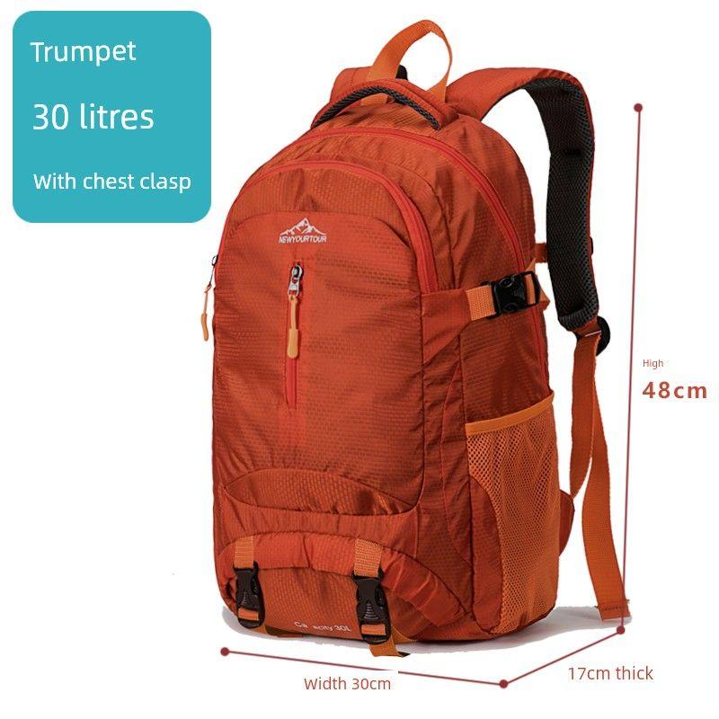 

Женский легкий повседневный рюкзак для активного отдыха и пеших прогулок Sunset Orange-small size 30L