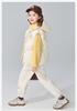 Multi colored soft glutinous fleece jacket for girls in spring and autumn, middle-aged and young children, standing collar warm jacket for children