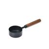 Gold & Black Stainless Steel Measuring Cups and Spoons with Wooden Handles and Scale - Multifunctional Baking & Coffee Spoon Set