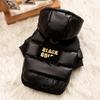 Graphene Black Gold Series Dog Down Jacket for Autumn/Winter - Warm Pet Clothes for Small Breeds Like Teddy, Bichon, and Pomeranian