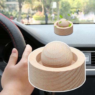 Planet Convenient Home Fragrance Wood Car Ornaments Solid Wood Reed Diffuser Indoor Essential Oil Wooden Ball Fragrance Expander