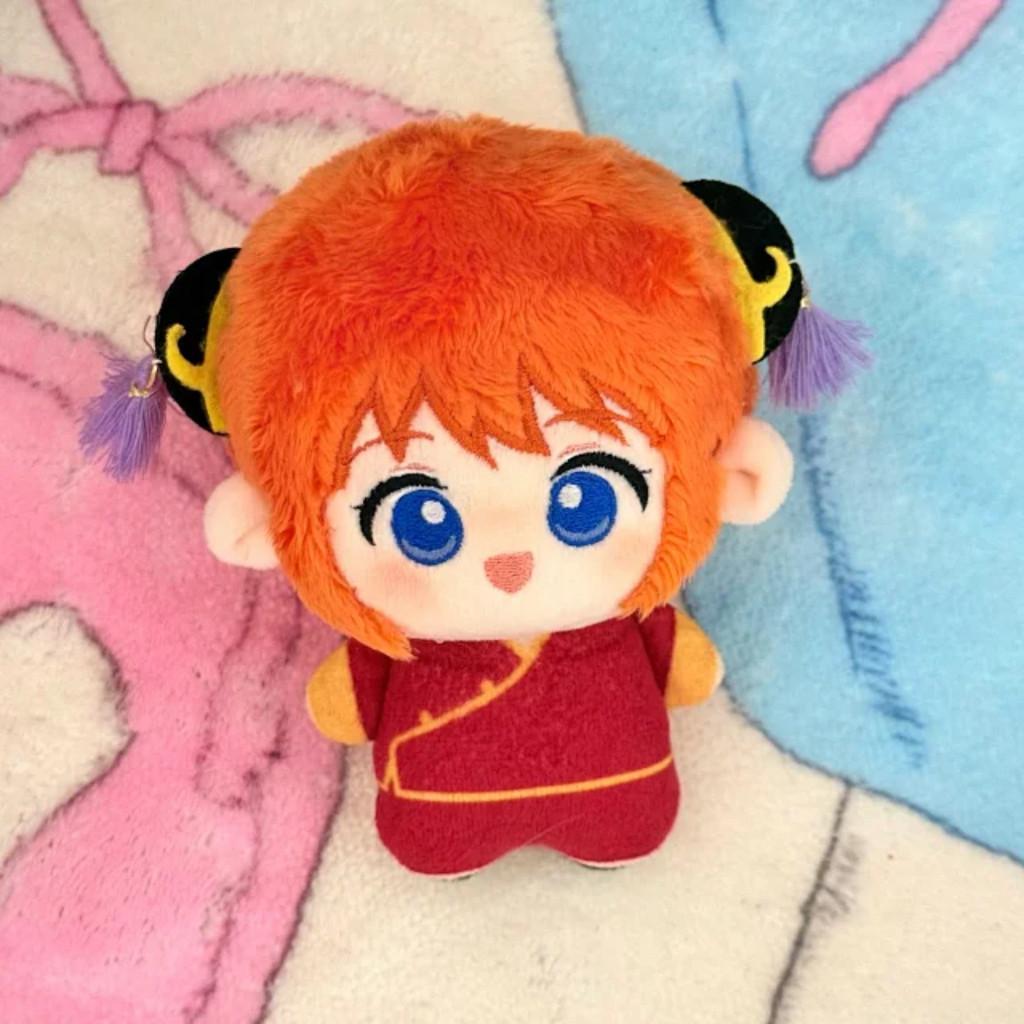 Gintama Katsura Kotarou Sakata Gintoki Plush Keychain 10cm Cartoon Collectible Toy For Fans