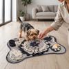 Haustier-Schnüffel-Slowfeeder für Hunde und Katzen - Indoor-Futter-Puzzle-Spielzeug mit grauem Muster