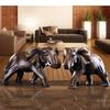 Statua Elefante Finto Legno Resina Artigianato Scultura Animale Decorazione Scrivania Ornamenti Arredamento Soggiorno Decorazioni Casa Moderno