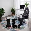 1pc One Direction Music Band Office Round Area Rug, Under Office Chairs Bedroom Living Room Home Decor A1016304
