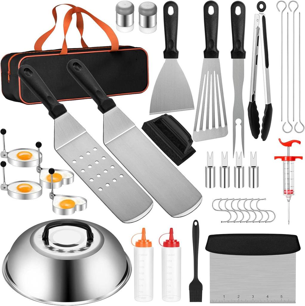 Barbecue Tool Set Outdoor BBQ Stainless Steel Teppanyaki Spatula Tools Barbecue Set