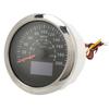 85mm GPS Speedometer 0‑200MPH 0‑300KM H IP67 Waterproof Digital Colorful Backlight Odometer for RV BoatBlack