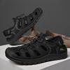 Fashion Leisure Walk Mens Casual Summer Shoes Outdoor Breathable Beach Shoes Fashion Sport Sandals All-match Hollow Out Flats Sneakers