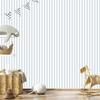 Striped Wallpaper White and Light Gray for Living Room and Bedroom 50x1000