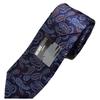 [Michiko London] Short Tie, Approx. 137cm in Length, Wrinkle-resistant bonded fabric, Made in Japan, KOSHINO brand, Paisley pattern, 100% Silk,