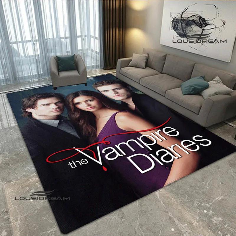 The Vampire Diaries Damon salvatore print carpet Yoga mat area rug room decor door mat Non -slip carpet kawaii rug Birthday Gift