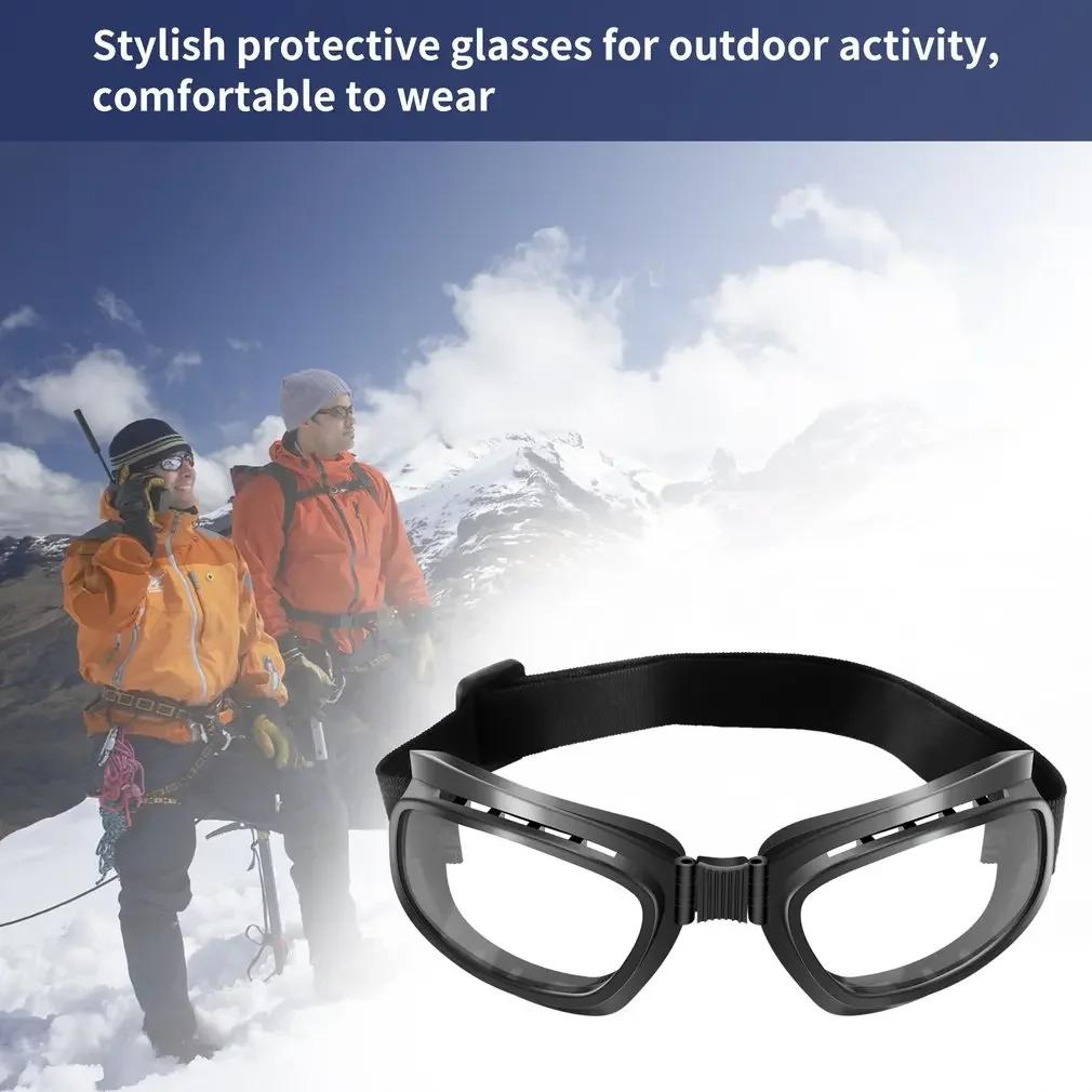 Cycling Sunglasses Dustproof Night Cycling Glasses Motorcycle Glasses Foldable Vintage Goggles For Motorcycling Day Night