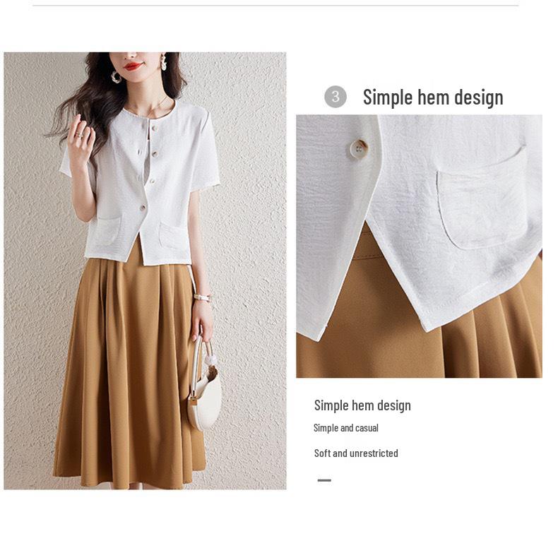 Women's Chic Linen Short-Sleeve Summer Shirt