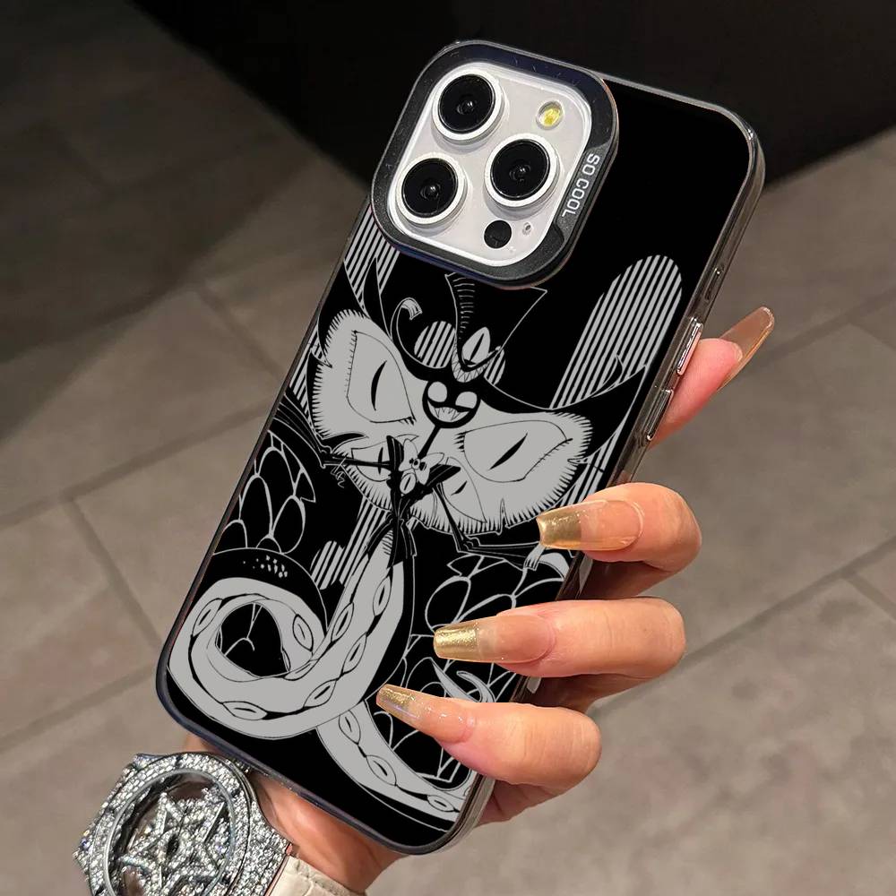 Sir P-Pentious Hazbin Hotel   Phone Case For iPhone 17,16,15,14,13,12,11 Plus,Pro Max,XS,Colorful Silver Black Cover
