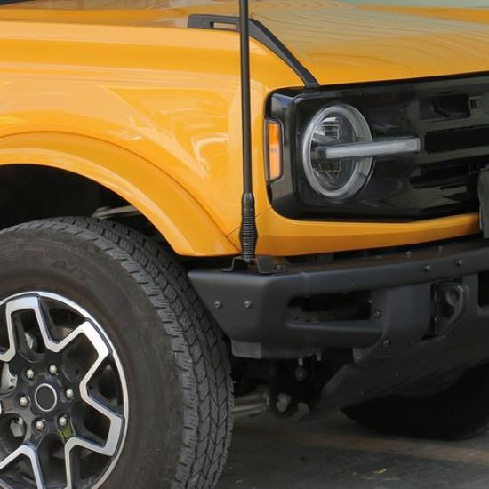 Front Bumper Antenna Mast Mount Holder Base Bracket Holder For Ford Bronco 21-25