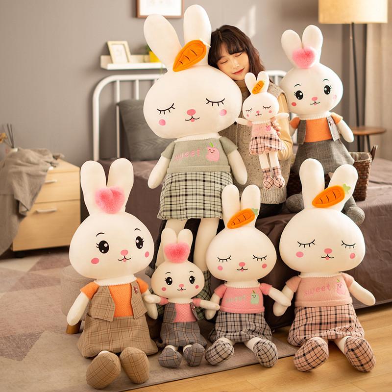 Adorable Large Plush Rabbit Doll With Soft Pp Cotton Filling For Kids And Collectors