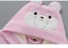 Children's Warm Cotton Cartoon Hooded Bathrobe - Absorbent Towel Material for Boys & Girls, Ideal for Autumn/Winter Swimming or Sleepwear.