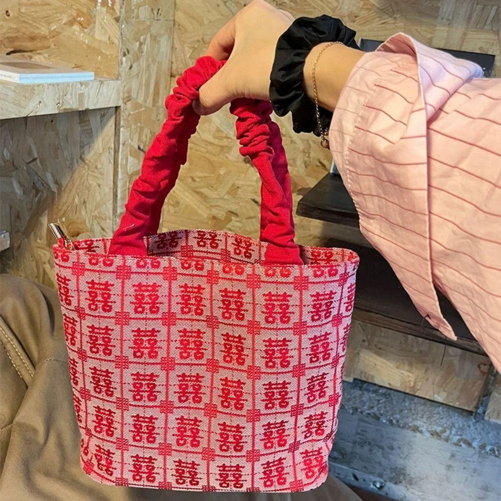 Versatile Wedding Tote Bag Chinese Style Gift Bag Cute Handbag  Wedding