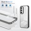 For Samsung Galaxy S24 FE Clear Phone Case TPU+PC Anti-Slip Drop-Proof Back Cover