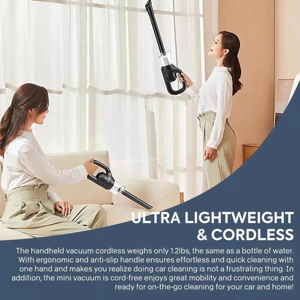 

Перезаряжаемый Портативный Ручной Пылесос Супер Мощное Всасываниеr Беспроводной Автомобильный Пылесос для Уборки Автомобиля и шерсти домашних животных United States