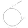 BOROLA Tube Cleaning Brush - Effective Nylon Drain Cleaner with Stainless Steel - White, Durable and Versatile