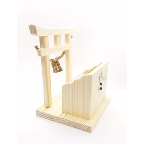 Torii gate with amulet stand (kamidana)