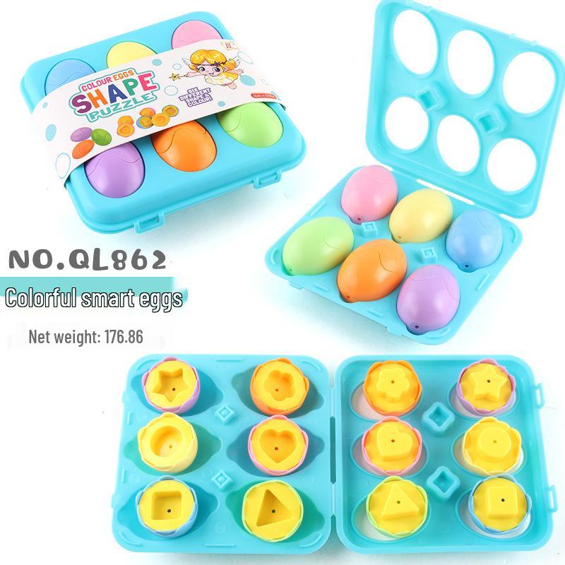 50 Style Matching Smart Eggs: Educational Toys for Early Childhood Cognitive Development